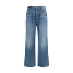 7FOR Blue Cotton Relaxed Fit Jeans