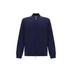 Brunello Cucinelli Blue Cotton Sweatshirt