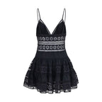 Charo Ruiz Black Cotton Casual Dress