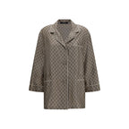 Gucci Beige Silk Dress Shirt