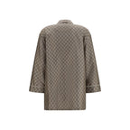 Gucci Beige Silk Dress Shirt
