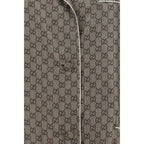 Gucci Beige Silk Dress Shirt