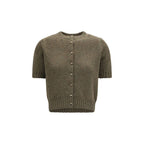 Khaite Bicolor Cashmere Cardigan