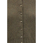 Khaite Bicolor Cashmere Cardigan