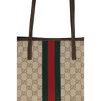 Gucci Beige Cotton Shoulder Bag
