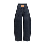 Alexander Wang Gray Cotton Relaxed Fit Jeans