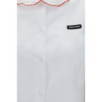 Miu Miu White Cotton Blouse