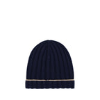 Brunello Cucinelli Blue Cashmere Beanie