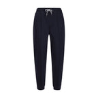 Brunello Cucinelli Blue Cotton Joggers (Workout Pants)