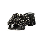 Laura Biagiotti Black Polyurethane Women's Sandal