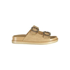 Laura Biagiotti Beige Polyurethane Women's Slipper