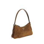 Prada Brown Calf Leather Bos Taurus Backet Bag