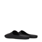 The Row Black Cotton Slippers
