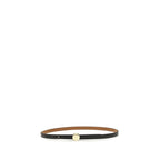 Tory Burch Black Calf Leather Bos Taurus Regular Belt