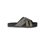 Laura Biagiotti Black Polyurethane Women's Sandal