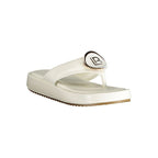Laura Biagiotti White Polyurethane Women Sandal