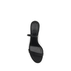 The Row Black Calf Leather Bos Taurus Stiletto Heel Sandals