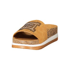 Laura Biagiotti Brown Polyurethane Women's Slipper
