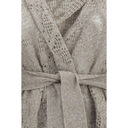 Brunello Cucinelli Beige Linen Cardigan