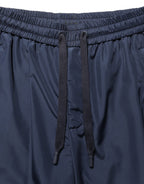 Dolce & Gabbana Dark Blue Polyester Jogger Sweatpants Pants