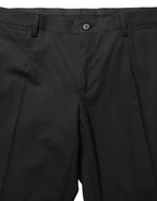 Dolce & Gabbana Black Wool Skinny Leg Dress Men Trouser Pants