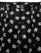 Dolce & Gabbana Black Silk Skinny Leg Dress Men Trouser Pants