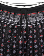 Dolce & Gabbana Black Bandana Crown Jogger Men Trouser Pants