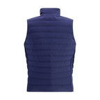 Brunello Cucinelli Blue Polyester Sleeveless Jacket
