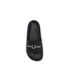 Fred Perry Black Rubber Sandals
