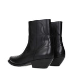 Celine Black Leather Ankle Boots