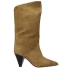 Isabel Marant Brown Leather High Heel Boots