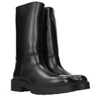 The Row Black Leather Boots