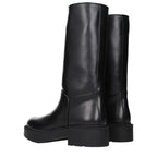 The Row Black Leather Boots