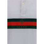 Gucci White Cotton Polo Shirt
