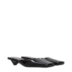 Prada Black Leather Flat Sandals