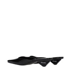 Prada Black Leather Flat Sandals
