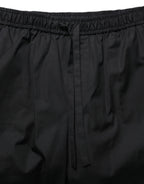 Dolce & Gabbana Black Cotton Sweatshorts Men Bermuda Shorts