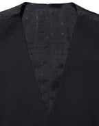 Dolce & Gabbana Black Wool Slim Fit Formal 3 Piece Men Suit
