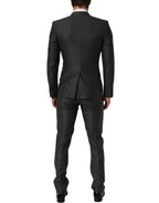 Dolce & Gabbana Gray MARTINI Slim Fit Formal 3 Piece Suit