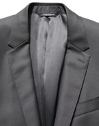 Dolce & Gabbana Gray MARTINI Slim Fit Formal 2Piece Men Suit