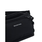Balenciaga Black Polyester Clutch Bag