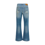 Amiri Blue Cotton Flared Jeans