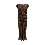 Marni Brown Silk Casual Dress