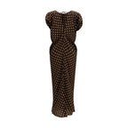 Marni Brown Silk Casual Dress