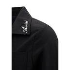 Amiri Black Cotton Full-Length Jacket