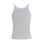 Fendi White Cotton Tank Tops