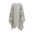 Brunello Cucinelli Beige Linen Poncho