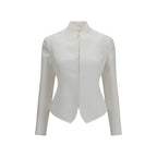 The Row White Linen Jacket