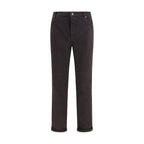 Brunello Cucinelli Brown Cotton Cropped Jeans