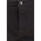Brunello Cucinelli Brown Cotton Cropped Jeans